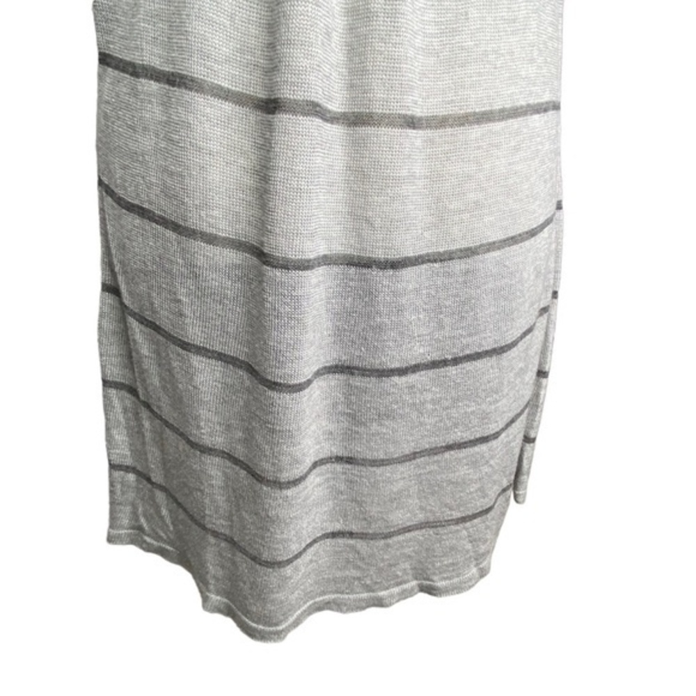 Maurices Cardigan Sweater Vest Gray Striped Knit Sleeveless Open Front Size XL - Picture 9 of 14